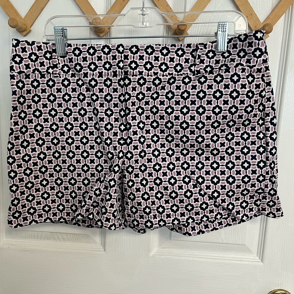 Loft Black and Purple Shorts sz 12